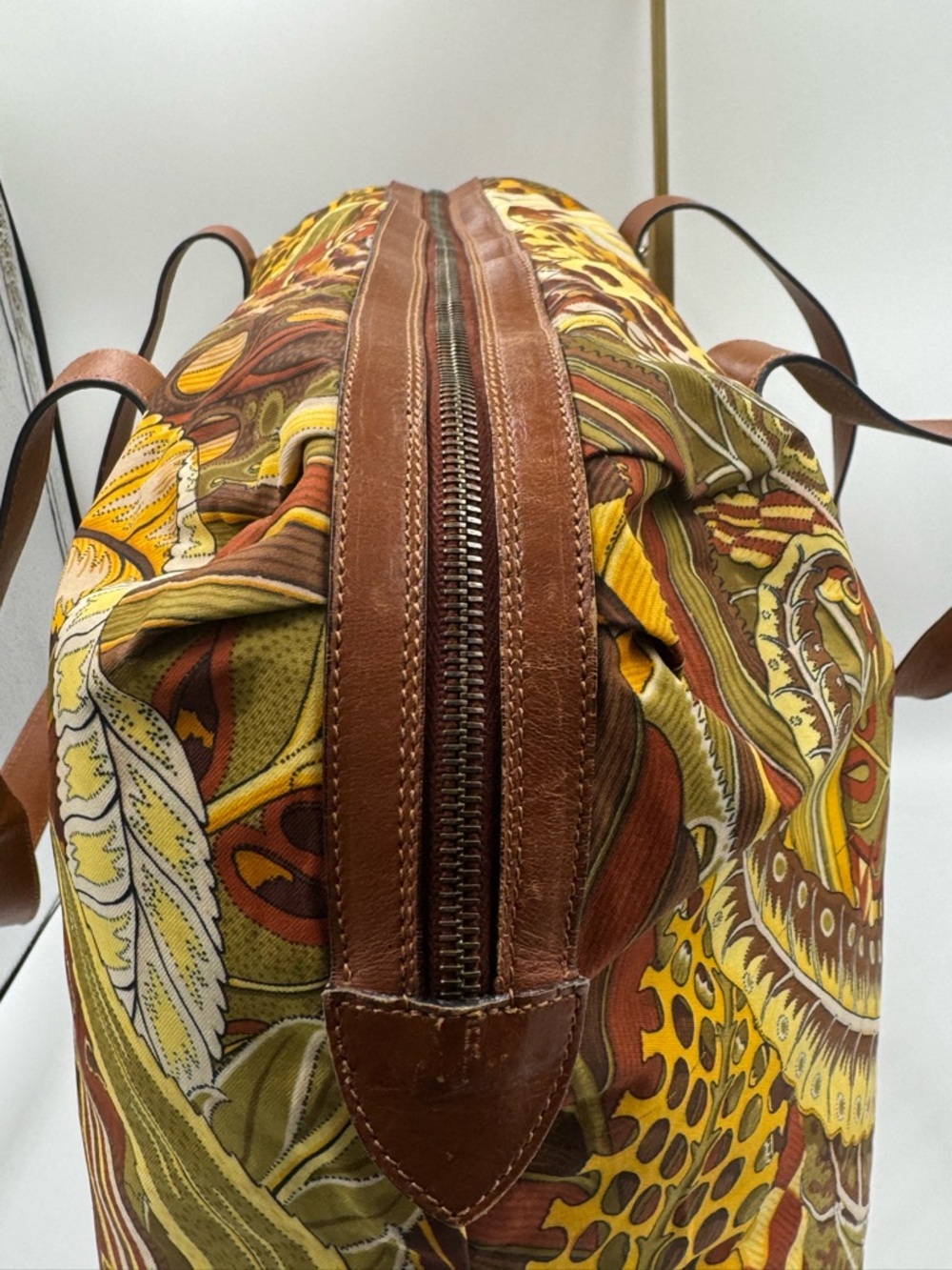 Salvatore Ferragamo Jungle Print / Leopard Print Travel Bag - Picture 7 of 15